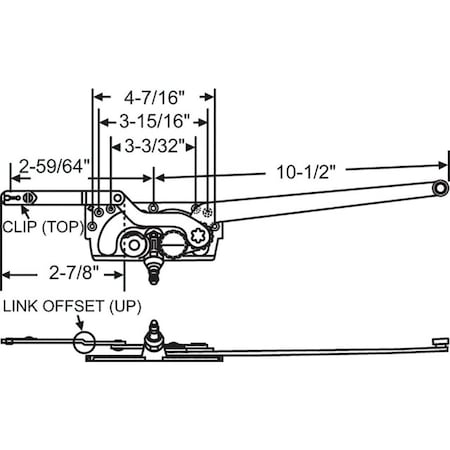 Strybuc Dual Arm Casement Operator 36-184
